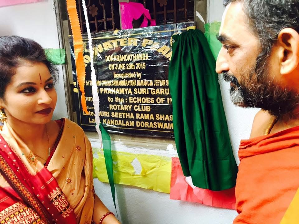 Pranamya Suri at water plant inauguration