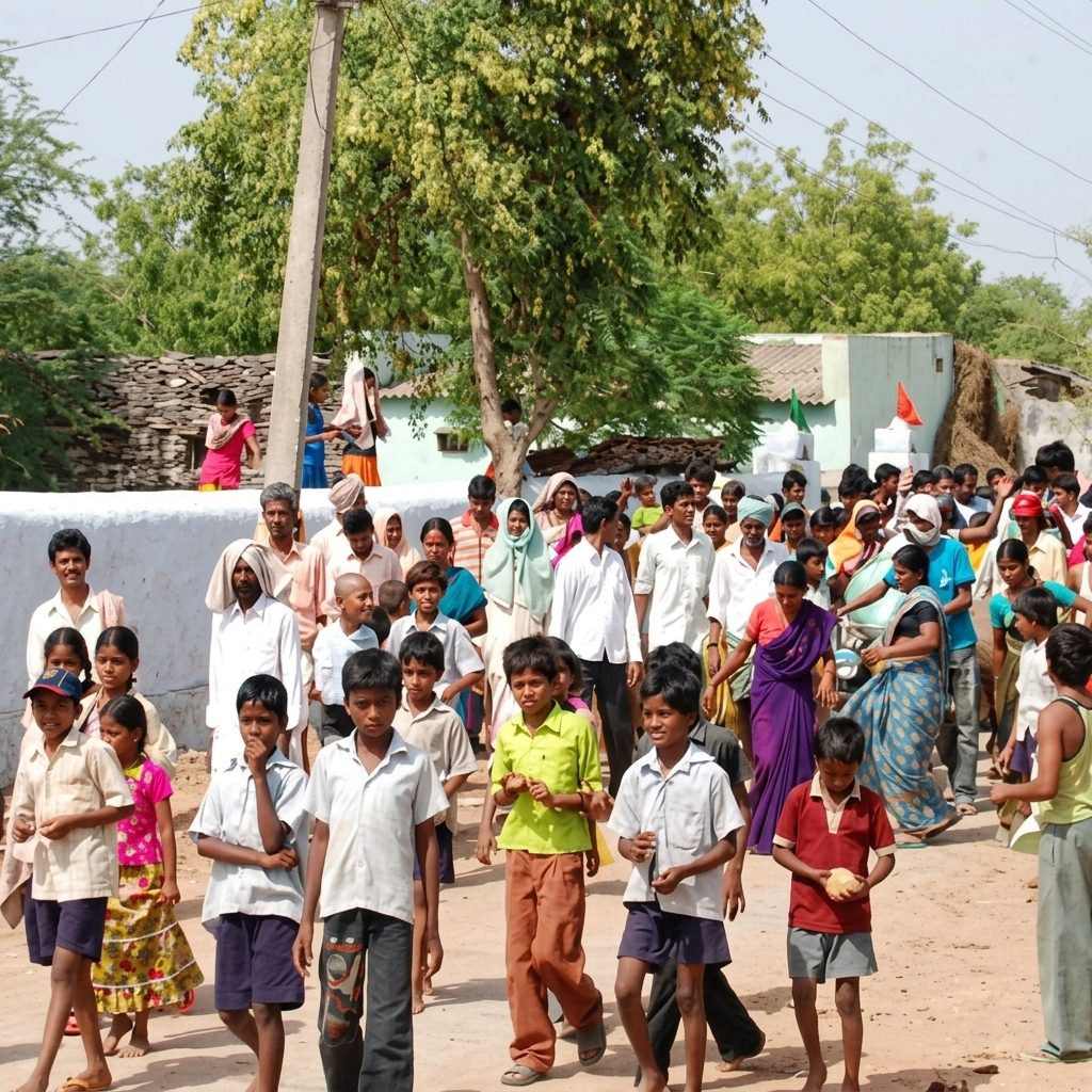 Village Street Scene